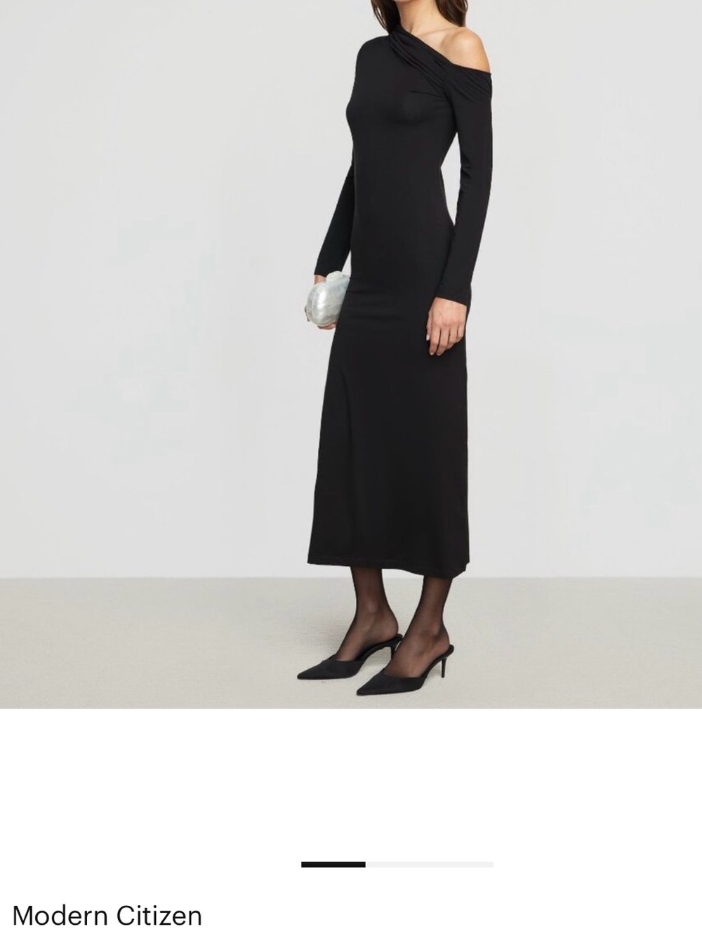 Modern Citizen Black One-Shoulder Maxi Dress